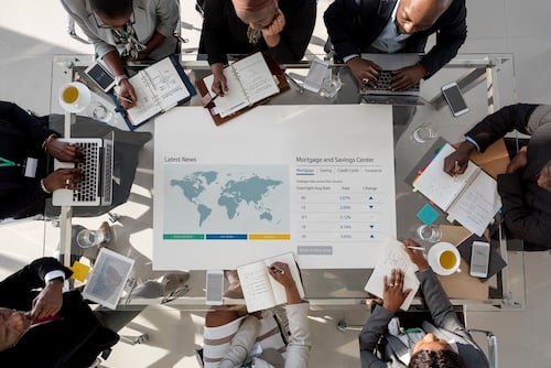 Diverse Business People Meeting Partnership